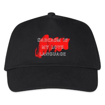 Sarkasmus Liebe Sprache - Kinder Basecap - Schwarz - Vorne
