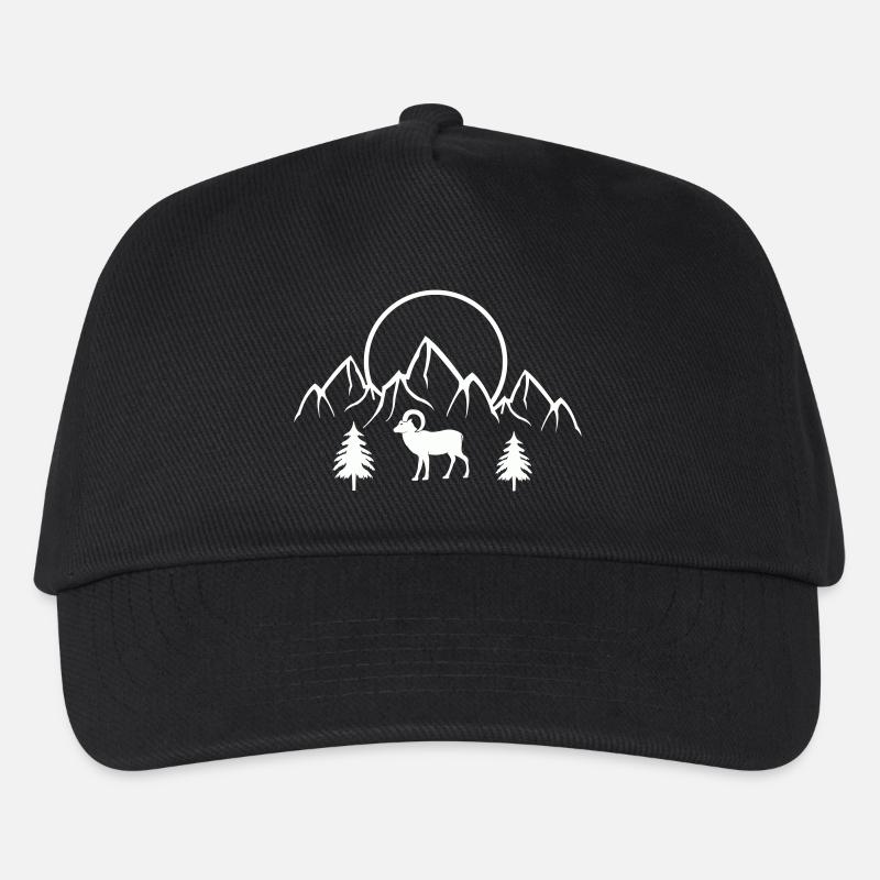 widder berge natur - Kinder Basecap - Schwarz