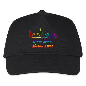 Pride 2025 NY - Kinder Basecap - Schwarz - Vorne