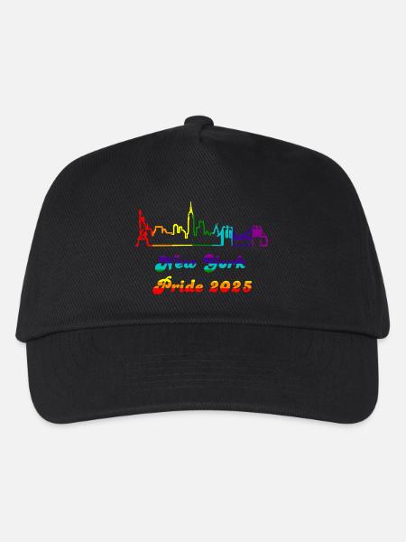 Pride 2025 NY - Kinder Basecap - Schwarz