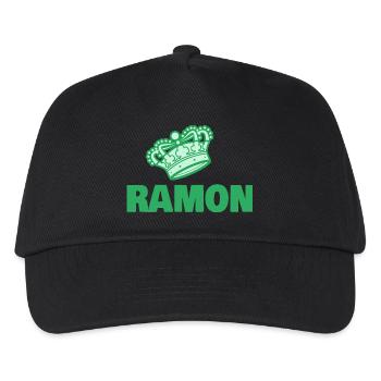 Ramon als Vorname - Kinder Basecap - Schwarz - Vorne