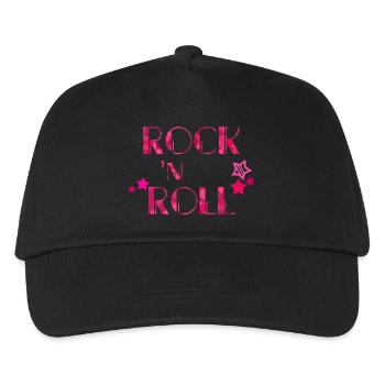 ROCK 'N ROLL - Kids’ Baseball Cap - black - Front
