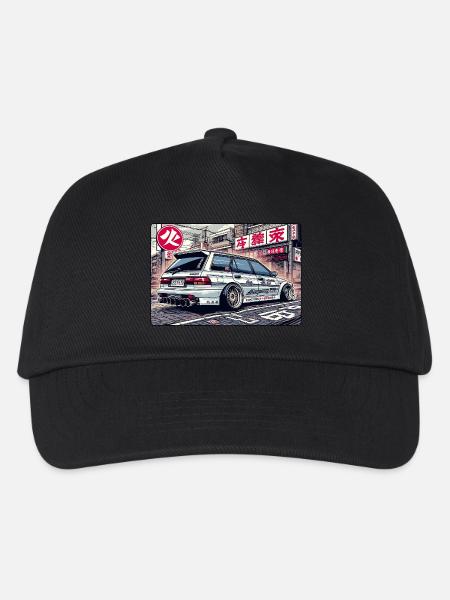 JDM Stationwagon - Kinder Basecap - Schwarz