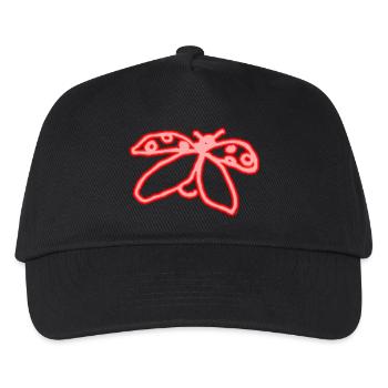 Coccinelle néon - Casquette de baseball Enfant - noir - Devant
