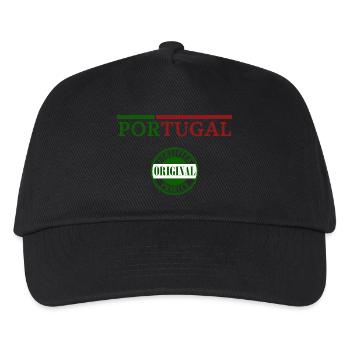 Portugiesischer Stolz, ich liebe Portugal - Kinder Basecap - Schwarz - Vorne