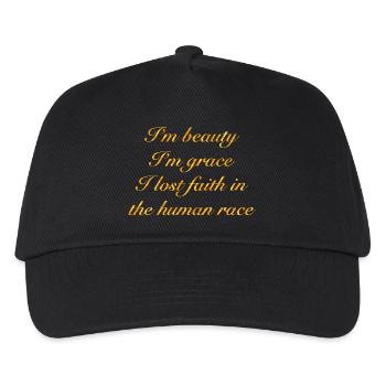 Beauty and Grace - Kids’ Baseball Cap - black - Front