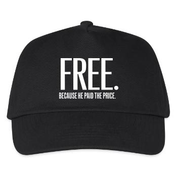 Libérer par le message chrétien de grâce - Casquette de baseball Enfant - noir - Devant