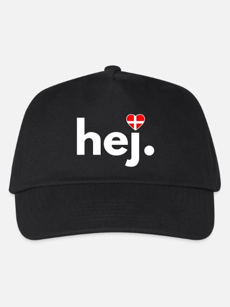 hej Dänemark-Fan, Reisen, Hobby, Kopenhagen - Kinder Basecap - Schwarz