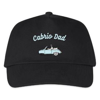 cabriolet papa papa avec cabriolet disant voiture famille - Casquette de baseball Enfant - noir - Devant