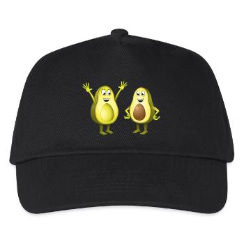 Image de deux avocats joyeux - Casquette de baseball Enfant - noir - Devant