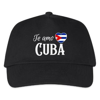 I love Cuba, made in Cuba - Kids’ Baseball Cap - black - Front