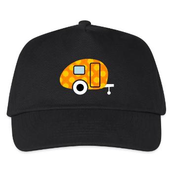 Caravan Caravan Flowers Camping Retro Vintage Fan - Kids’ Baseball Cap - black - Front