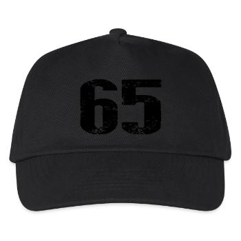 65 Number Jersey - Kids’ Baseball Cap - black - Front