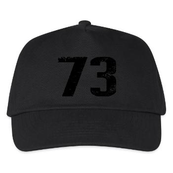73 Number Jersey - Kids’ Baseball Cap - black - Front