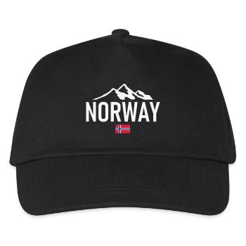 Norway - Norge - Norway - Flag - Scandinavia - Kids’ Baseball Cap - black - Front