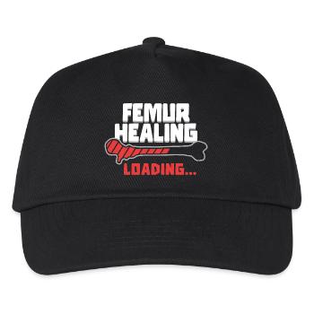 Broken Femur Healing Loading - Kids’ Baseball Cap - black - Front