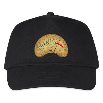 Analoges VU-Messgerät - Kinder Basecap - Schwarz - Vorne