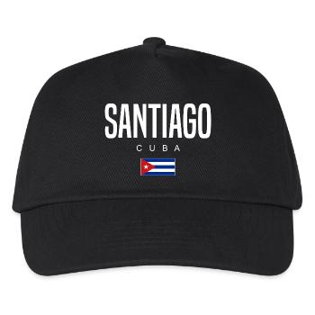 Santiago Kuba Kubaner - Kinder Basecap - Schwarz - Vorne
