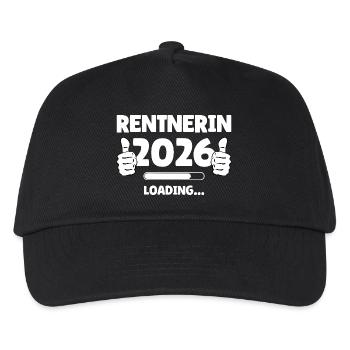 Rentnerin 2026 Ladebalken Design - Kinder Basecap - Schwarz - Vorne