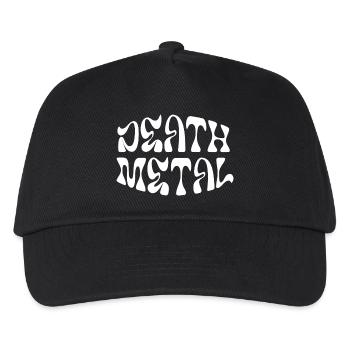 Death Metal Grunge Typography - Kids’ Baseball Cap - black - Front
