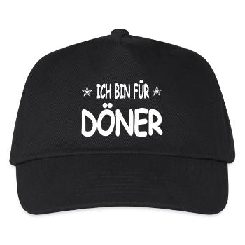 Döner - Kinder Basecap - Schwarz - Vorne