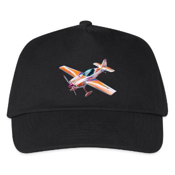 Colorful Radio Control Acrobatic Airplane - Kids’ Baseball Cap - black - Front