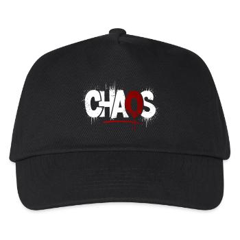 Chaos Splatter Symbolik - Kinder Basecap - Schwarz - Vorne