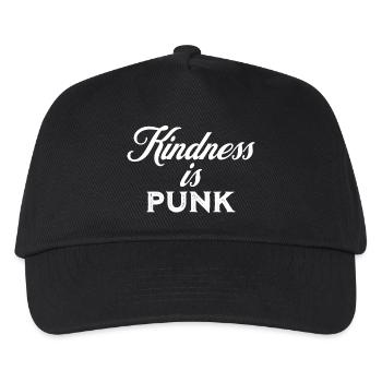 Kindness is Punk - Kids’ Baseball Cap - black - Front