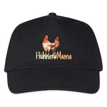 Hühner Mama Muttertag Mutterschaft Mama Elternteil - Kinder Basecap - Schwarz - Vorne