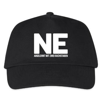 NE? Cooles Ablehnungs-Shirt mit klarer Ansage - Kinder Basecap - Schwarz - Vorne