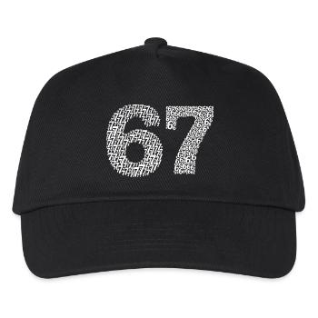 Sixty Seven meme - Kids’ Baseball Cap - black - Front
