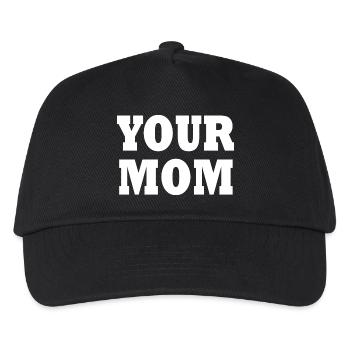 Your mom - Kinder Basecap - Schwarz - Vorne