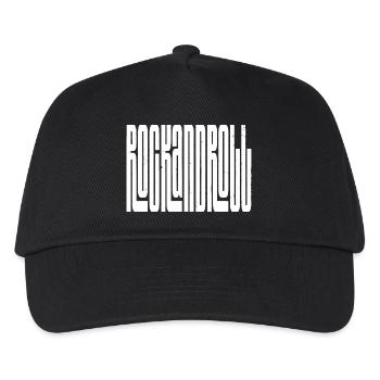 Rock'n'Roll-Logo mit fettem Logo - Kinder Basecap - Schwarz - Vorne