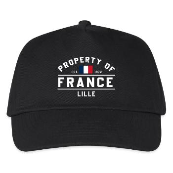 French Flag Small Design - Kids’ Baseball Cap - black - Front
