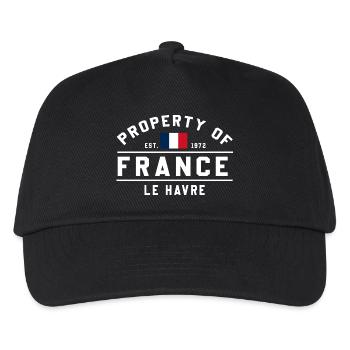 De France Le Havre Marque - Casquette de baseball Enfant - noir - Devant