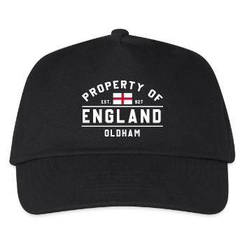Property of England Oldham Flag - Kids’ Baseball Cap - black - Front