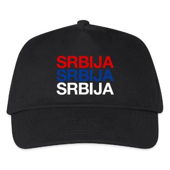 Serbia Serbien - Kids’ Baseball Cap - black - Front