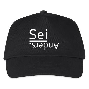 Être différent - Casquette de baseball Enfant - noir - Devant