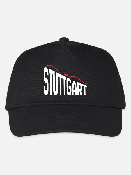 Stuttgart - Kinder Basecap - Schwarz