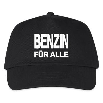 Benzin - Kinder Basecap - Schwarz - Vorne
