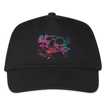 Skeleton Bobsleigh Winter Sports Sled - Kids’ Baseball Cap - black - Front
