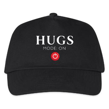 HUGS Modo On Red Button - Kids’ Baseball Cap - black - Front