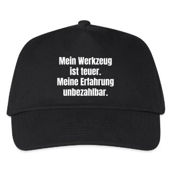 Tools expensive, experience priceless - Kids’ Baseball Cap - black - Front