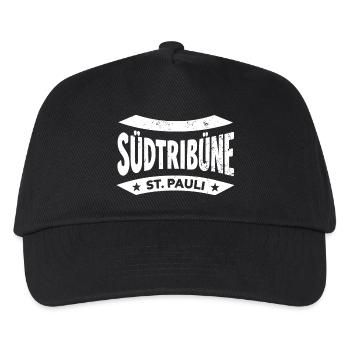 St. Pauli Stadion Fan Hoodie, Socken, Tasse, Cap - Kinder Basecap - Schwarz - Vorne