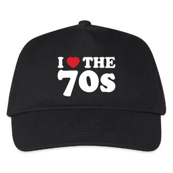 I love retro 70s - Kids’ Baseball Cap - black - Front