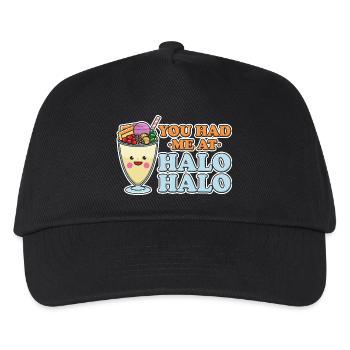 You Had Me At Halo Halo Filipino Dessert Graphic - Kids’ Baseball Cap - black - Front