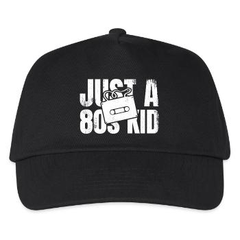 Nur ein 80er Jahre Kind - Kinder Basecap - Schwarz - Vorne