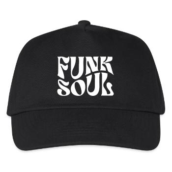 Funk Soul Bold Retro Typography - Kids’ Baseball Cap - black - Front