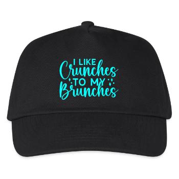 Fitness Motivation Bodybuilder Like Crunches - Kinder Basecap - Schwarz - Vorne