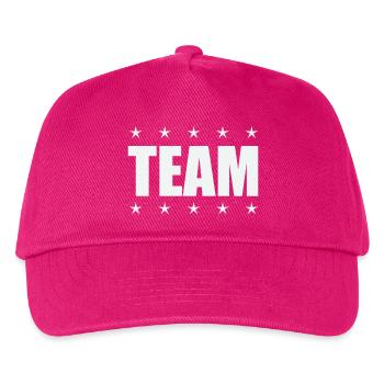 Team with stars - Kids’ Baseball Cap - fuchsia - Front
